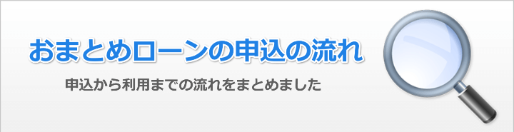おまとめローン申込の流れ